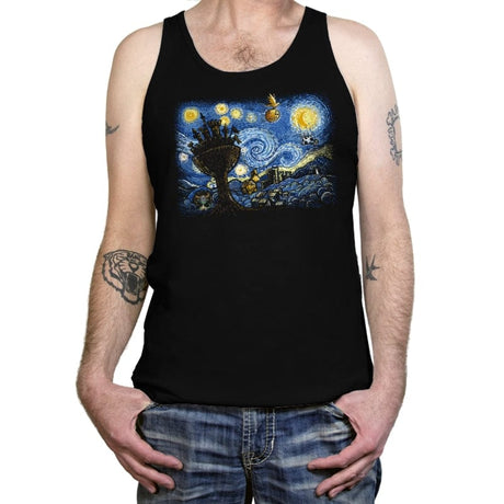 Starry Knights of Ni - Tanktop Tanktop RIPT Apparel X-Small / Black