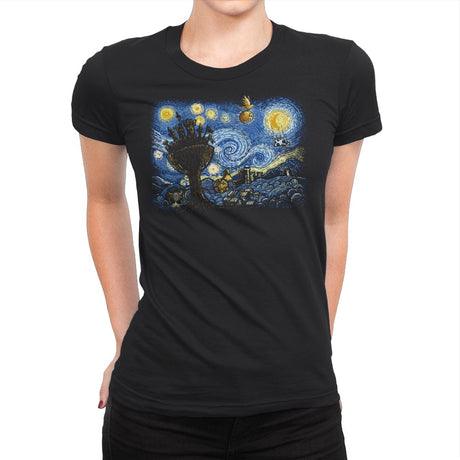 Starry Knights of Ni - Womens Premium T-Shirts RIPT Apparel Small / Black