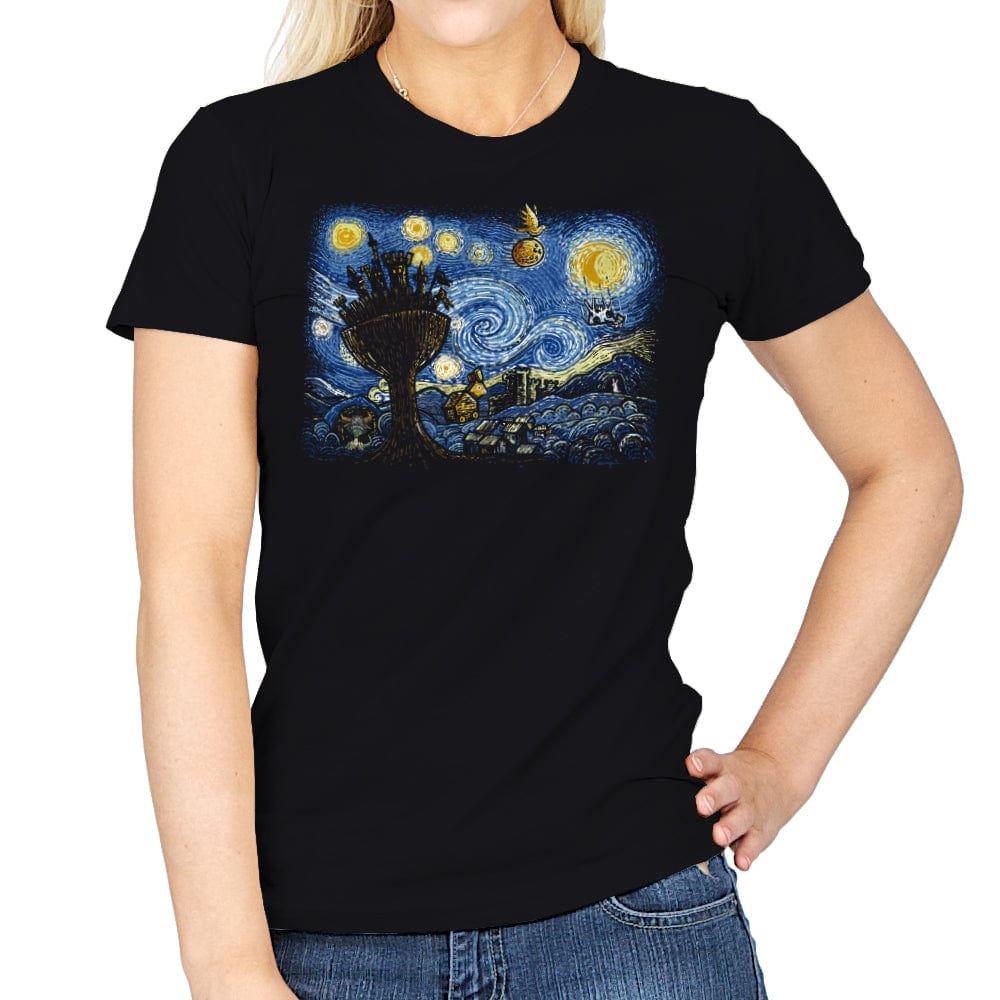 Starry Knights of Ni - Womens T-Shirts RIPT Apparel Small / Black