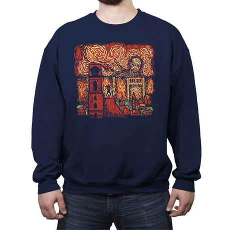 Starry Titan - Crew Neck Sweatshirt Crew Neck Sweatshirt RIPT Apparel Small / Navy