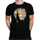 Starry Ukiyo-e Night - Mens Premium T-Shirts RIPT Apparel