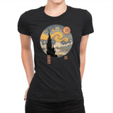 Starry Ukiyo-e Night - Womens Premium T-Shirts RIPT Apparel Small