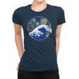 Starry Wave - Womens Premium T-Shirts RIPT Apparel Small / Midnight Navy