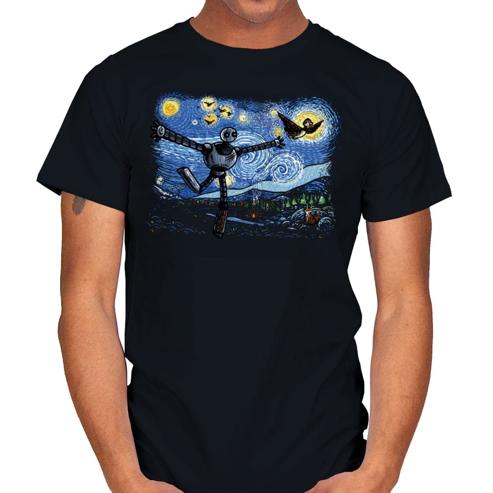 Starry Wild Night - Mens T-Shirts RIPT Apparel Small / Black