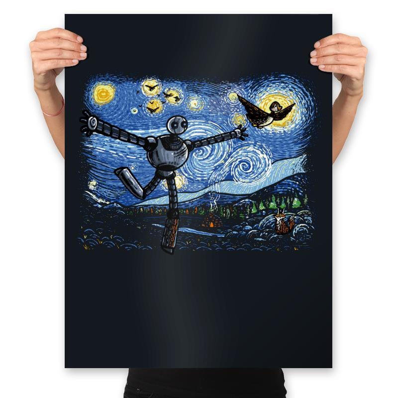 Starry Wild Night - Prints Posters RIPT Apparel 18x24 / Black