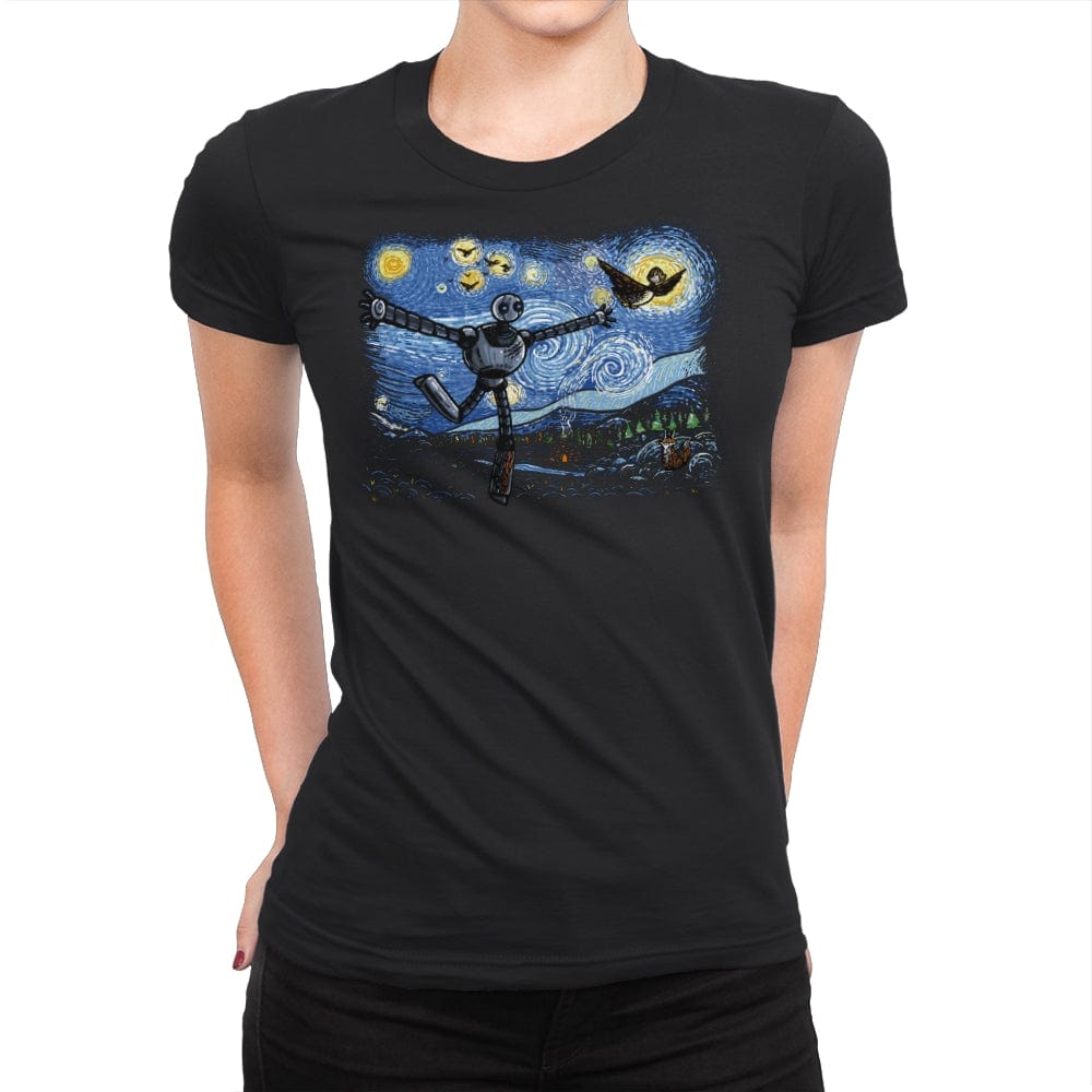 Starry Wild Night - Womens Premium T-Shirts RIPT Apparel Small / Black