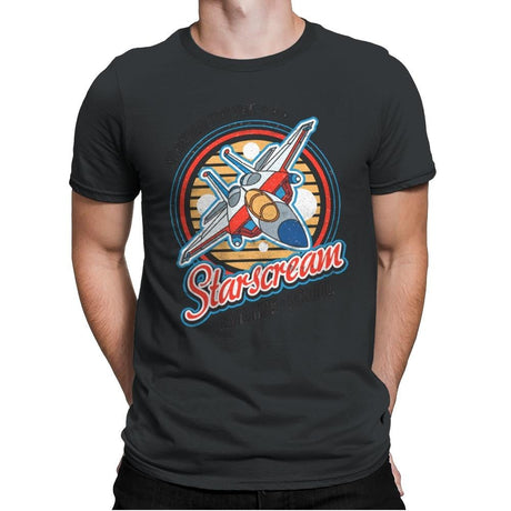 Starscream - Mens Premium T-Shirts RIPT Apparel Small / Heavy Metal