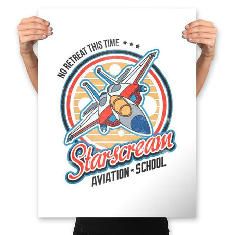 Starscream - Prints Posters RIPT Apparel 18x24 / White