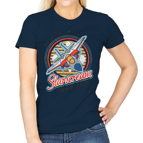 Starscream - Womens T-Shirts RIPT Apparel Small / Navy