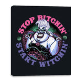 Start Witchin' - Canvas Wraps Canvas Wraps RIPT Apparel 16x20 / Black