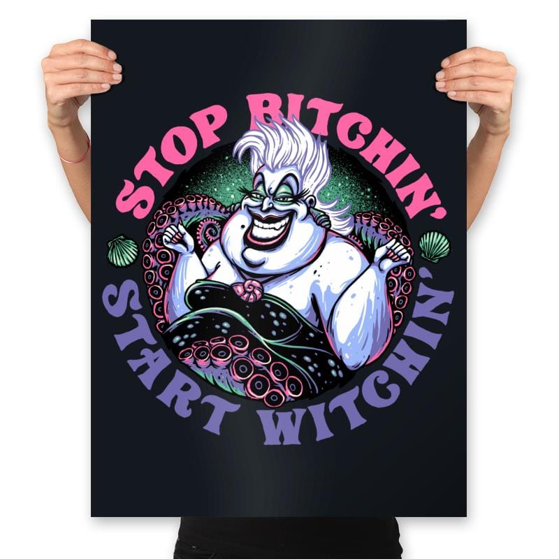 Start Witchin' - Prints Posters RIPT Apparel 18x24 / Black