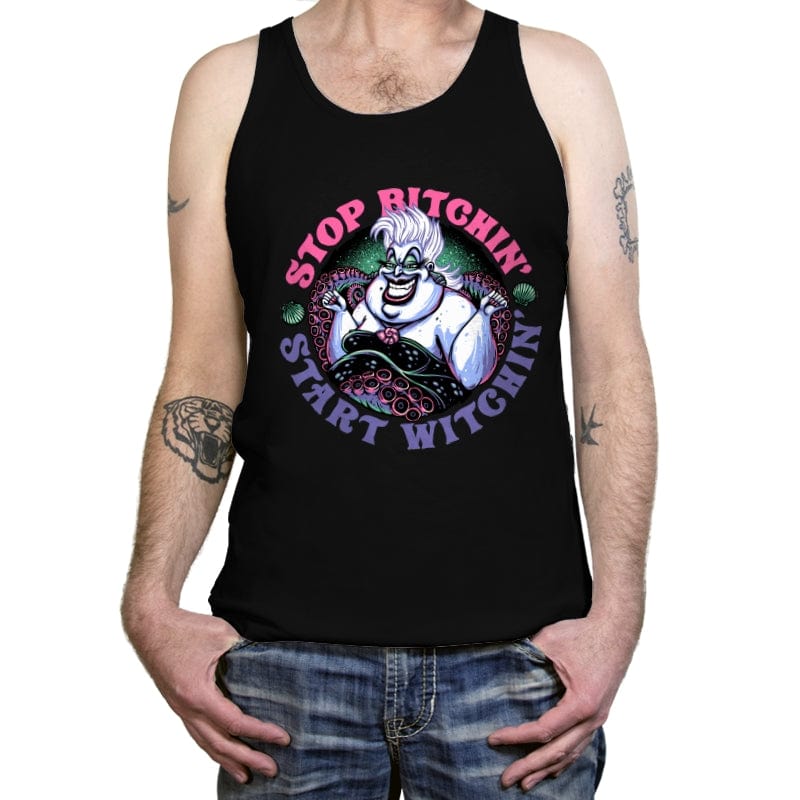 Start Witchin' - Tanktop Tanktop RIPT Apparel X-Small / Black