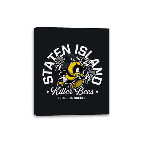 Staten Island Killer Bees - Canvas Wraps Canvas Wraps RIPT Apparel 8x10 / Black