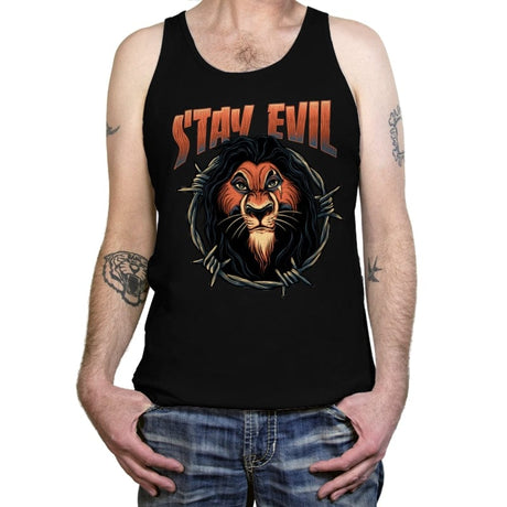 Stay Evil - Tanktop Tanktop RIPT Apparel X-Small / Black