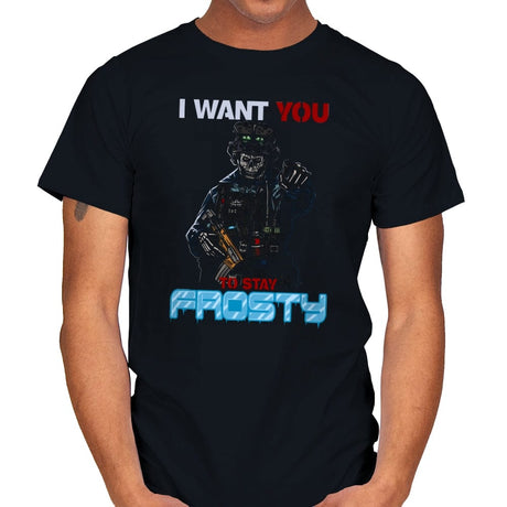 Stay Frosty - Mens T-Shirts RIPT Apparel Small / Black