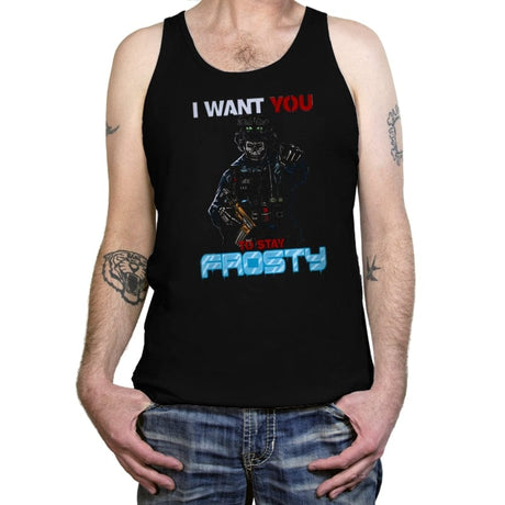 Stay Frosty - Tanktop Tanktop RIPT Apparel X-Small / Black