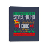 Stay Ho Ho Home - Canvas Wraps Canvas Wraps RIPT Apparel 11x14 / Navy