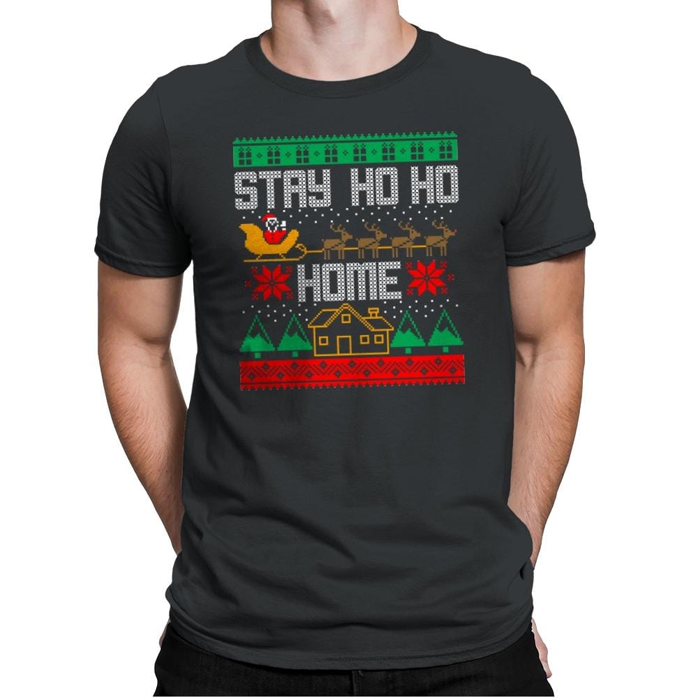 Stay Ho Ho Home - Mens Premium T-Shirts RIPT Apparel Small / Heavy Metal