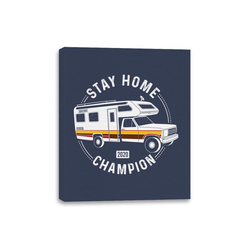 Stay Home Champion - Canvas Wraps Canvas Wraps RIPT Apparel 8x10 / Navy