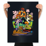 Stay Home Squad - Prints Posters RIPT Apparel 18x24 / Black