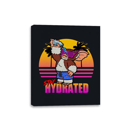 Stay Hydrated - Canvas Wraps Canvas Wraps RIPT Apparel 8x10 / Black