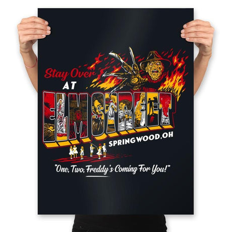 Stay Over at Springwood - Prints Posters RIPT Apparel 18x24 / Black