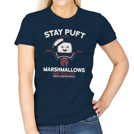 Stay Puft Quality - Womens T-Shirts RIPT Apparel Small / Navy