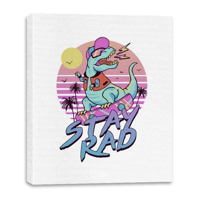 Stay Rad! - Canvas Wraps Canvas Wraps RIPT Apparel 16x20 / White