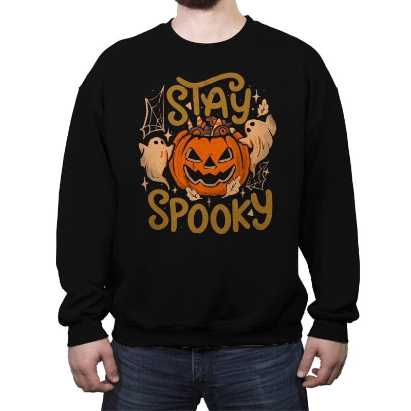 Stay Spooky - Crew Neck Sweatshirt Crew Neck Sweatshirt RIPT Apparel Small / Black