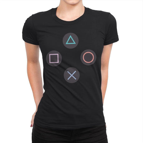 Stay Together - PlayStation - Womens Premium T-Shirts RIPT Apparel Small / Black