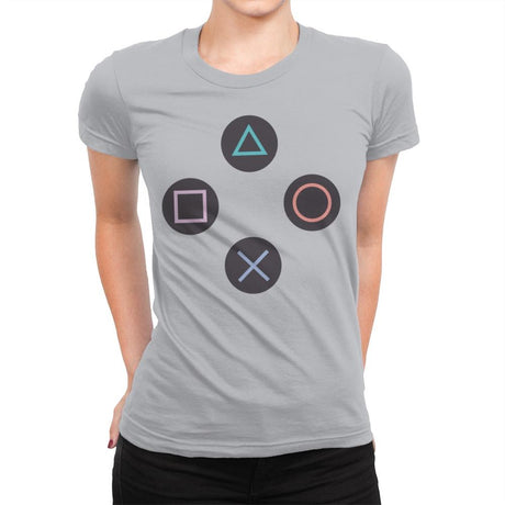 Stay Together - PlayStation - Womens Premium T-Shirts RIPT Apparel Small / Silver