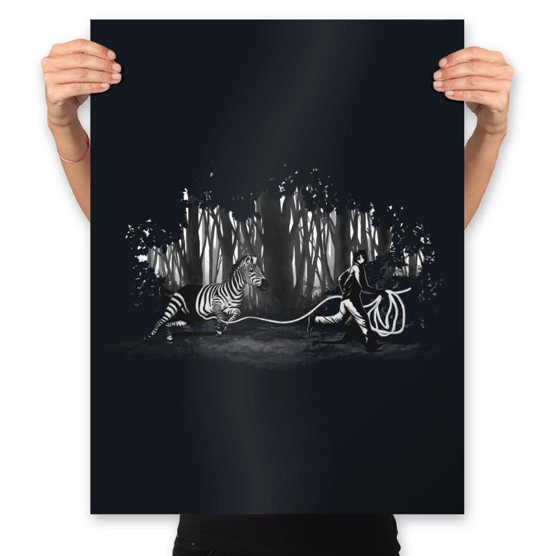 Steal A Stripe - Prints Posters RIPT Apparel 18x24 / Black