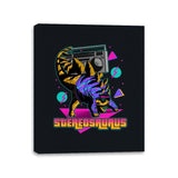 Stereosaurus - A Rad Dinosaur - Canvas Wraps Canvas Wraps RIPT Apparel 11x14 / Black