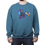 Stitches Get Snitches - Crew Neck Sweatshirt Crew Neck Sweatshirt RIPT Apparel Small / Indigo Blue