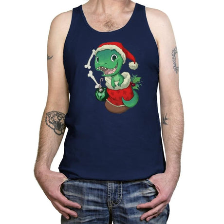 Stocking Stuffer: T-rex - Tanktop Tanktop RIPT Apparel X-Small / Navy