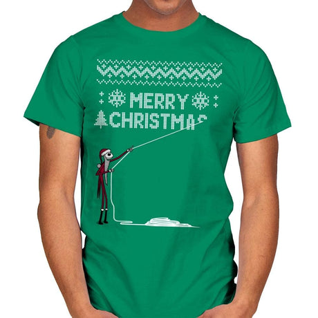 Stolen Christmas - Ugly Holiday - Mens T-Shirts RIPT Apparel Small / Kelly Green