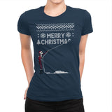 Stolen Christmas - Ugly Holiday - Womens Premium T-Shirts RIPT Apparel Small / Midnight Navy