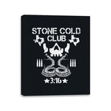 Stone Cold Club - Canvas Wraps Canvas Wraps RIPT Apparel 11x14 / Black