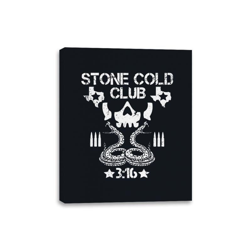 Stone Cold Club - Canvas Wraps Canvas Wraps RIPT Apparel 8x10 / Black