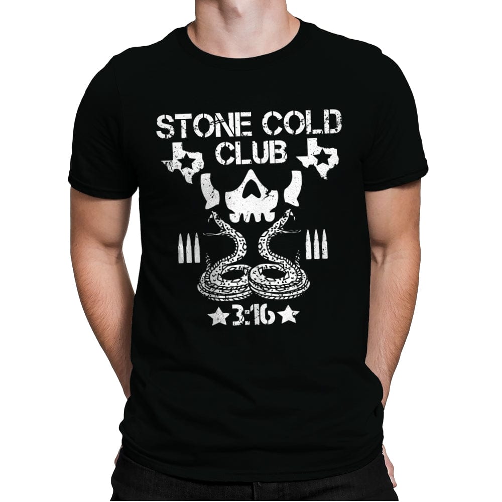 Stone Cold Club - Mens Premium T-Shirts RIPT Apparel Small / Black