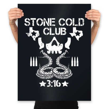 Stone Cold Club - Prints Posters RIPT Apparel 18x24 / Black