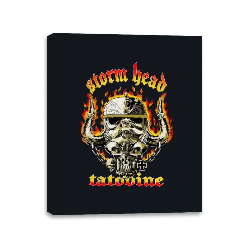 Storm Head - Canvas Wraps Canvas Wraps RIPT Apparel 11x14 / Black