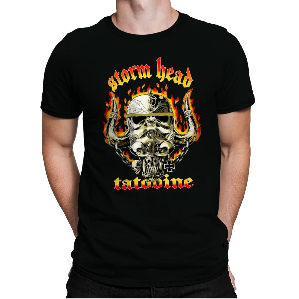 Storm Head - Mens Premium T-Shirts RIPT Apparel Small / Black