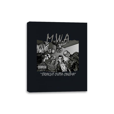 Straight Outta Cinema - Canvas Wraps Canvas Wraps RIPT Apparel 8x10 / Black