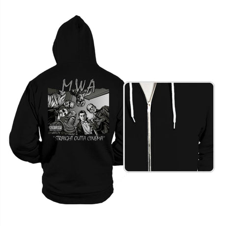 Straight Outta Cinema - Hoodies Hoodies RIPT Apparel Small / Black