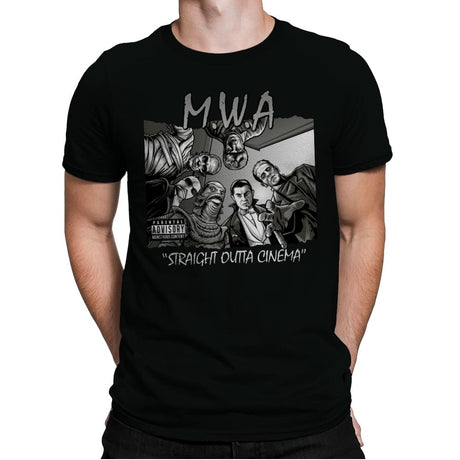 Straight Outta Cinema - Mens Premium T-Shirts RIPT Apparel Small / Black