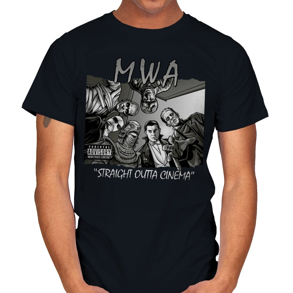 Straight Outta Cinema - Mens T-Shirts RIPT Apparel Small / Black