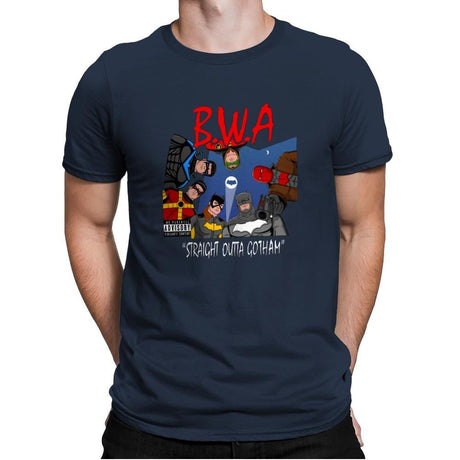 Straight Outta Goth - Mens Premium T-Shirts RIPT Apparel Small / Midnight Navy