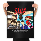 Straight Outta Hawkins - Prints Posters RIPT Apparel 18x24 / Black