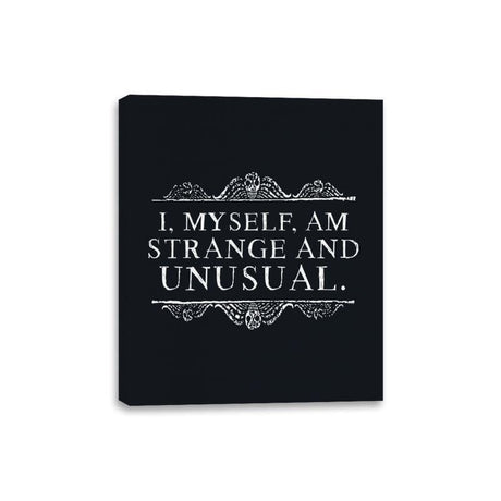 Strange and Unusual - Canvas Wraps Canvas Wraps RIPT Apparel 8x10 / Black